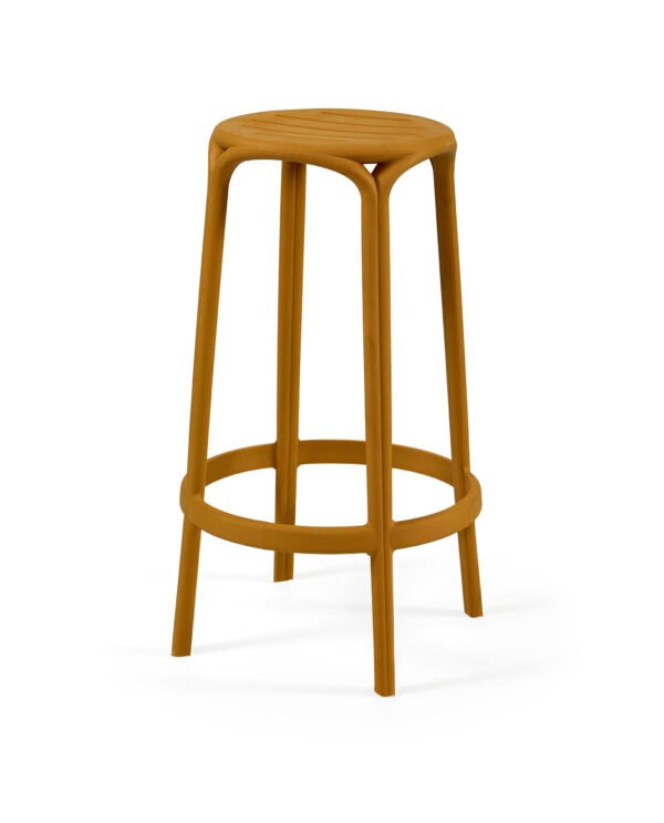 Banco Alto WOODY 67H - Pack 30 unidades, Mostarda
