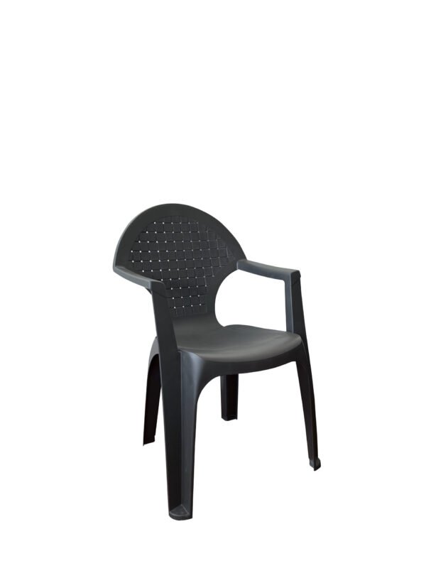 Cadeira VIANA, antracite mr - Pack 120 unidades