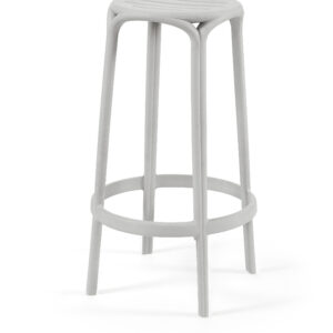 Banco Alto WOODY 67H - Pack 30 unidades, Cinza Pastel