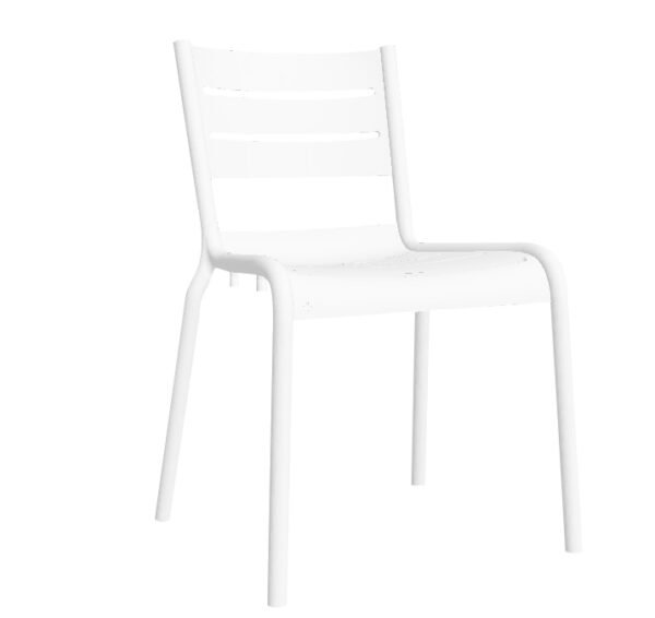 Cadeira SMART s/ braços, Branco – Pack com 4 unidades