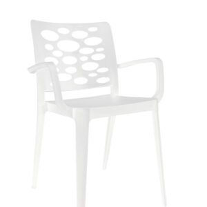 Cadeira Venus Branco c/braços - Pack com 40 cadeiras