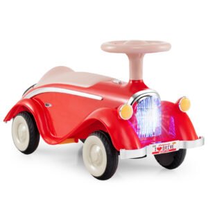 Carrinho de passeio infantil com volante para crianças de 19 a 36 meses - Vermelho