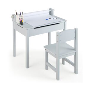 Mesa infantil com cadeira individual sensorial para crianças Rosa