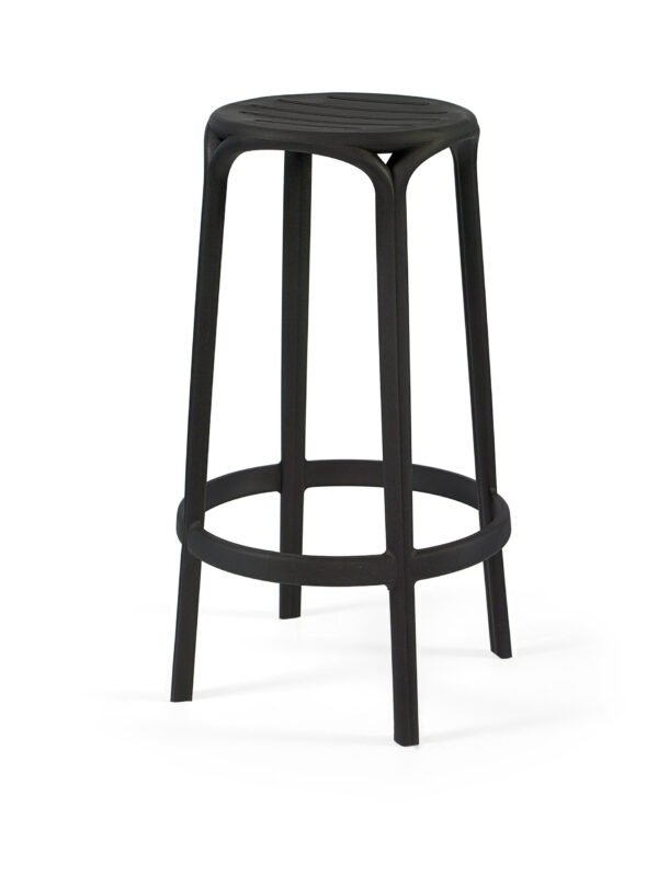 Banco Alto WOODY 67H - Pack 16 unidades, Preto