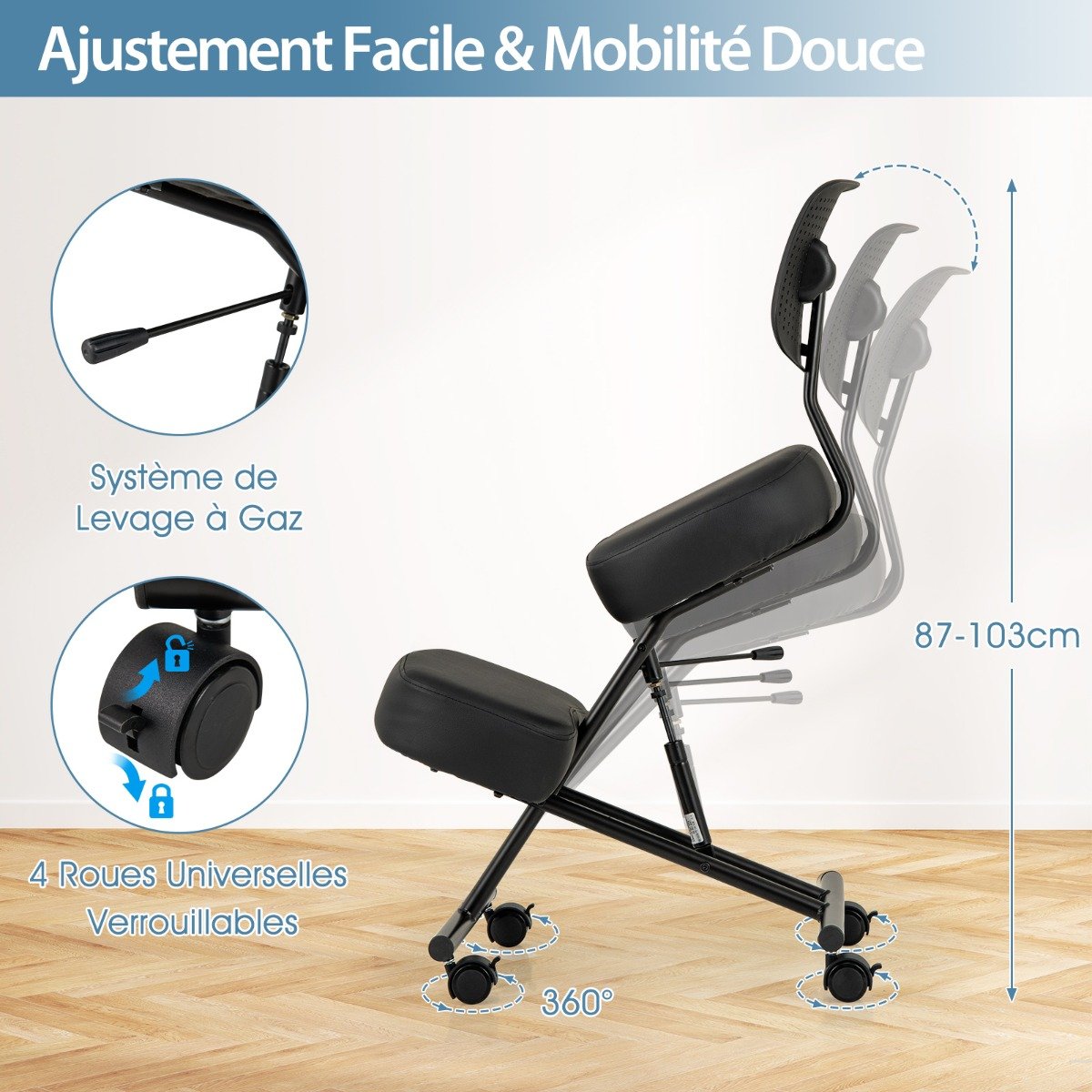 Mesa de computador de 160 cm, mesa de escritório industrial moderna com estrutura triangular, estrutura de metal, mesa grande - Image 2