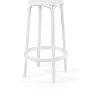 Banco Alto WOODY 67H - Pack 30 unidades, Branco