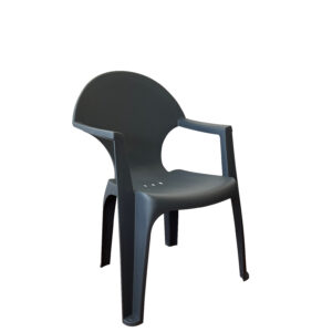 Cadeira LISBOA, antracite mr - Pack 60 unidades