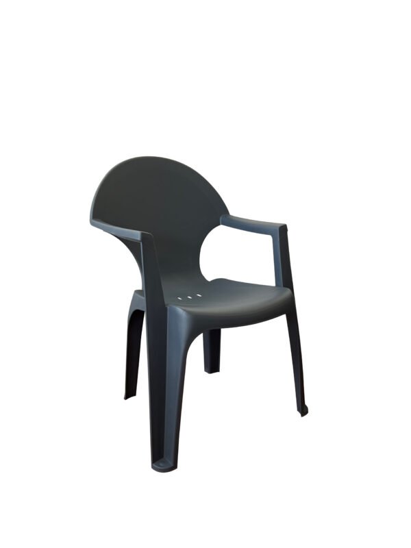 Cadeira LISBOA, antracite mr - Pack 60 unidades
