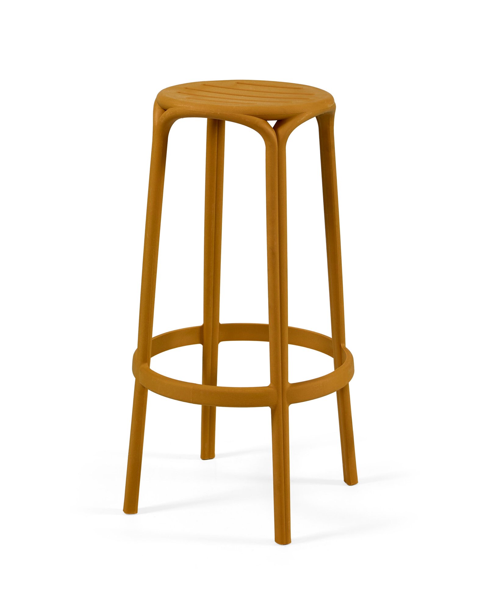 Banco Alto WOODY 77H - Pack 30 unidades, Mostarda