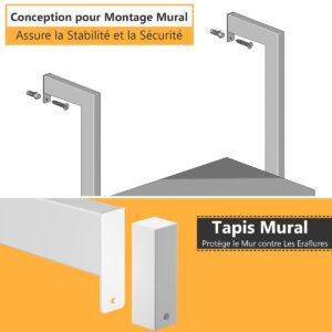 Estante Escada de 5 Níveis com Estrutura Metálica para Plantas, Branca