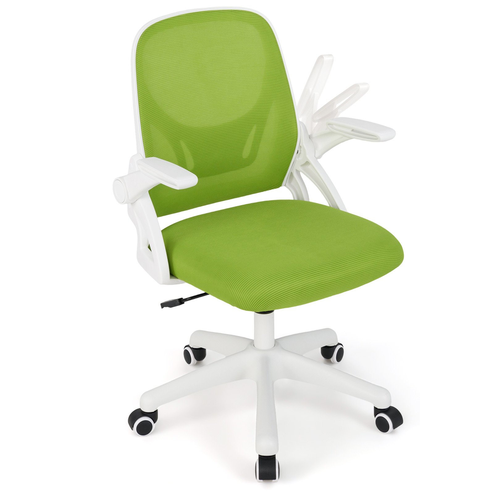 Cadeira de escritório ergonômica com apoios de braço dobráveis e função de balanço. Cor verde. - Image 2