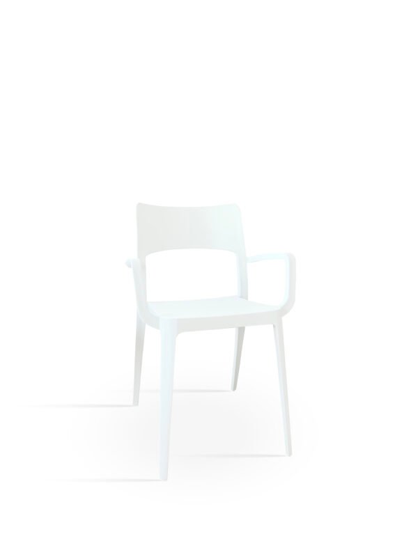 Cadeira Vanity Branco, com braços - Pack 20 unidades