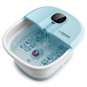 Massageador de pés dobrável e aquecido, 33,5 x 41 x 20,5 cm