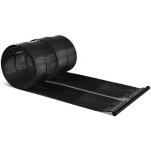 Aquecedor de piscina com painéis coletores solares de 500 x 75 cm para piscinas enterradas e acima do solo de 21.500 litros.