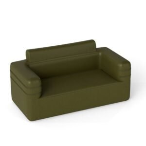 Sofá inflável para uso externo, com bolsa de transporte, ideal para camping - Verde