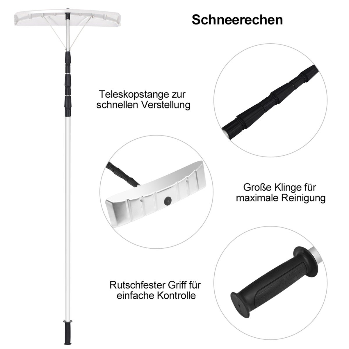 pá de neve telescópica para telhado - Image 2