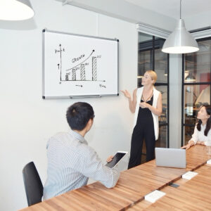 Quadro magnético para escrita a seco, 90x60cm