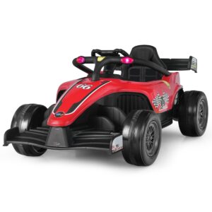 Carrinho Elétrico Infantil 12V para Crianças com Controle Remoto - Vermelho