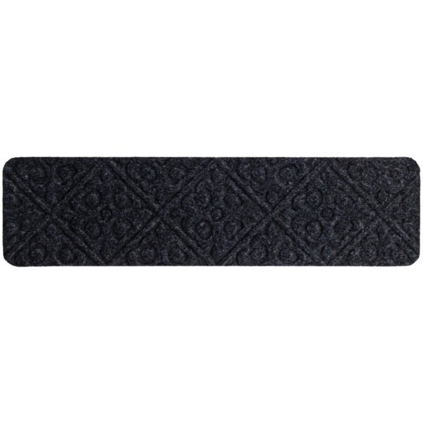 Conjunto de 15 tapetes antiderrapantes para escadas, com material impermeável, ideais para crianças, idosos e animais de estimação - Cinza