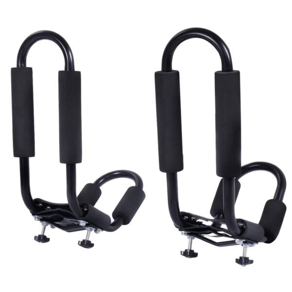 2 pares de suportes de teto para canoa/caiaque com 4 cintas.