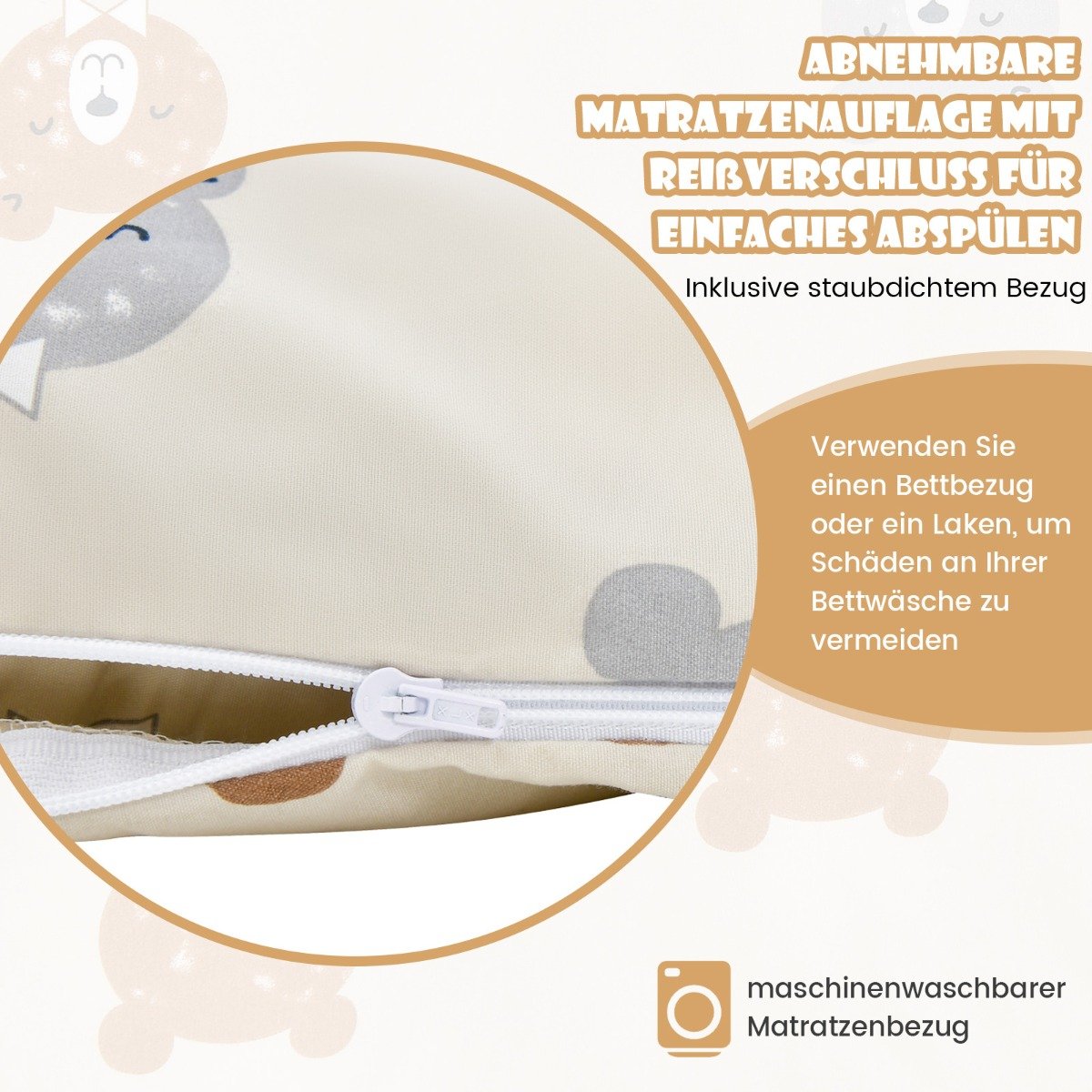 Colchão futon japonês de 140 x 200 cm com capa lavável e bolsa de transporte, tapete tatame azul