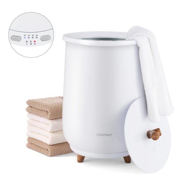 Balde Aquecedor de Toalhas Grande de Luxo 23 L 34 x 54 cm Branco