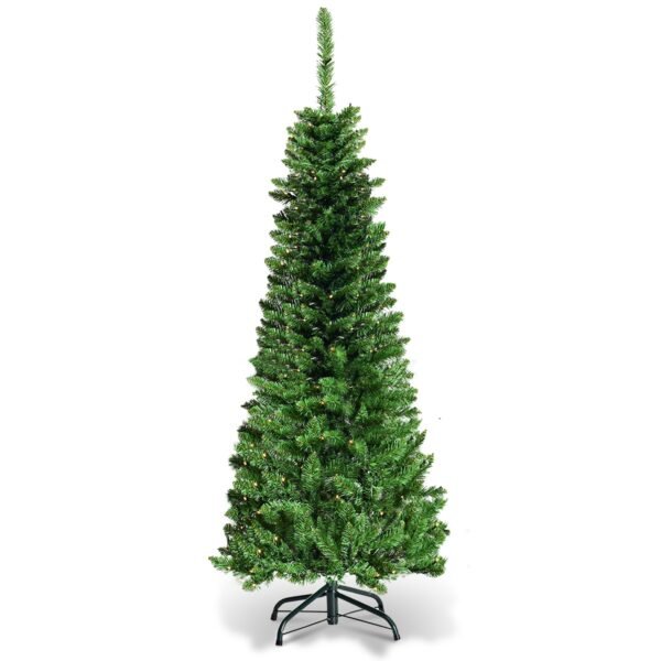 Árvore de Natal artificial com luzes LED de 135 cm
