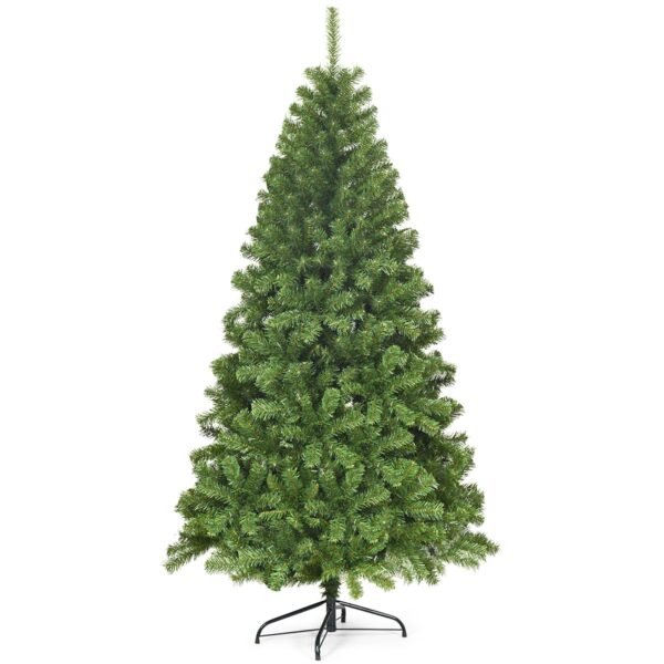 Árvore de Natal artificial articulada em PVC, sem luzes - 1,83 m (6 pés)