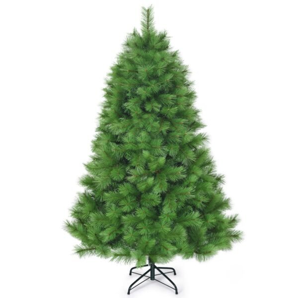 Árvore de Natal artificial articulada de 1,80 m com suporte.