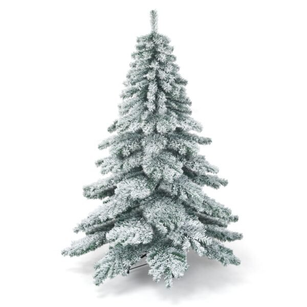 Árvore de Natal artificial de PVC com flocos de neve de 1,80 m