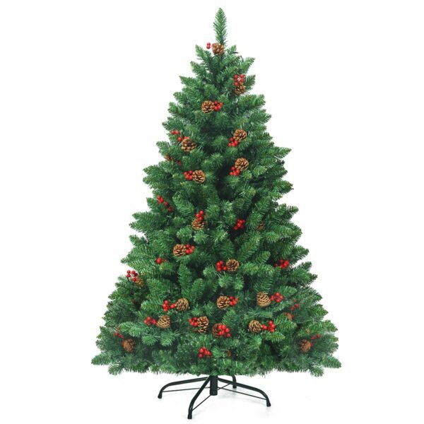 Árvore de Natal artificial com luzes LED de 135 cm