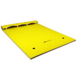 Tapete de espuma flutuante para água, 3 camadas, 9' x 6' - Amarelo