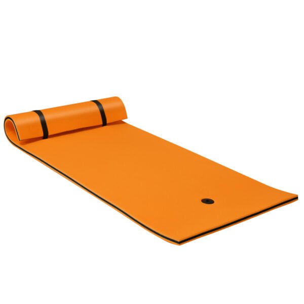 Tapete de água relaxante de 3 camadas, resistente a rasgos - Laranja