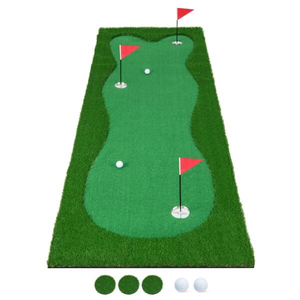 Campo de golfe para treino de putting com relva artificial realista - S