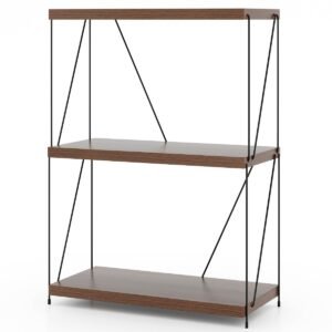 Expositor multifuncional de 2/3/4/5 níveis com estrutura metálica - 86 cm (34 polegadas)