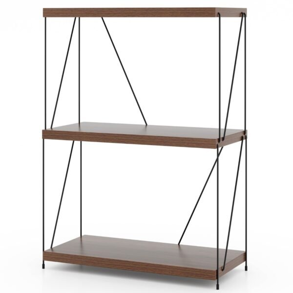 Expositor multifuncional de 2/3/4/5 níveis com estrutura metálica - 86 cm (34 polegadas)