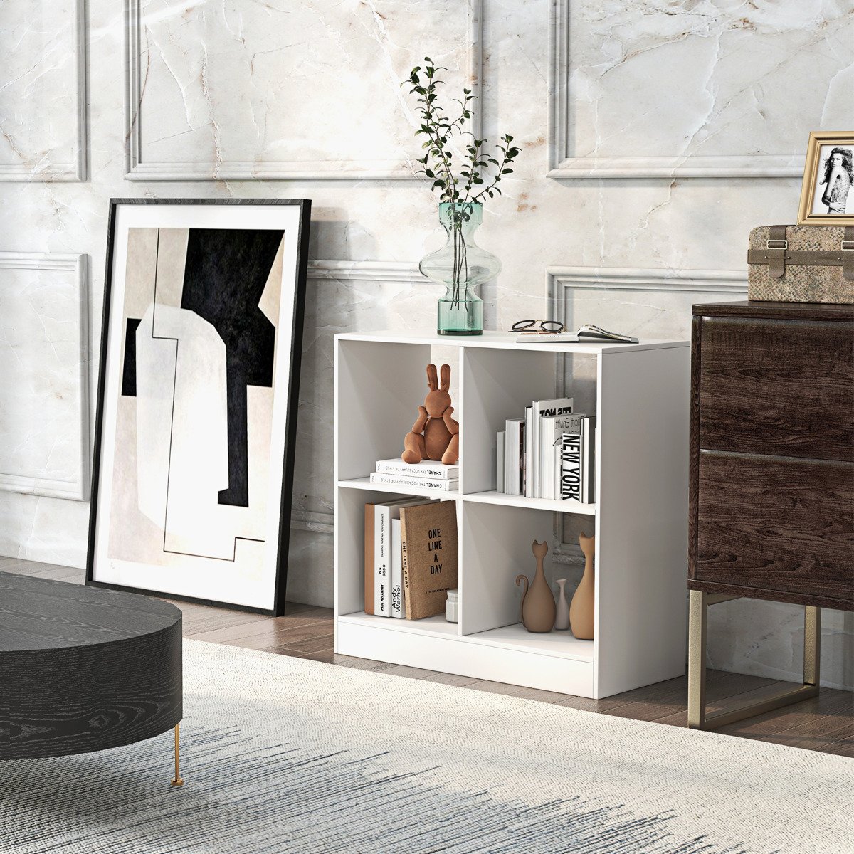 Estante de 4 nichos com 2 kits anti-tombamento para escritório - Image 4