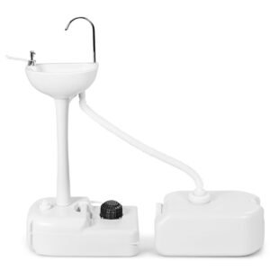 Lavatório portátil para camping com reservatório de 4,5 galões