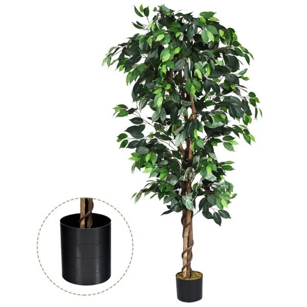 Árvore artificial de ficus de seda de 1,80 m