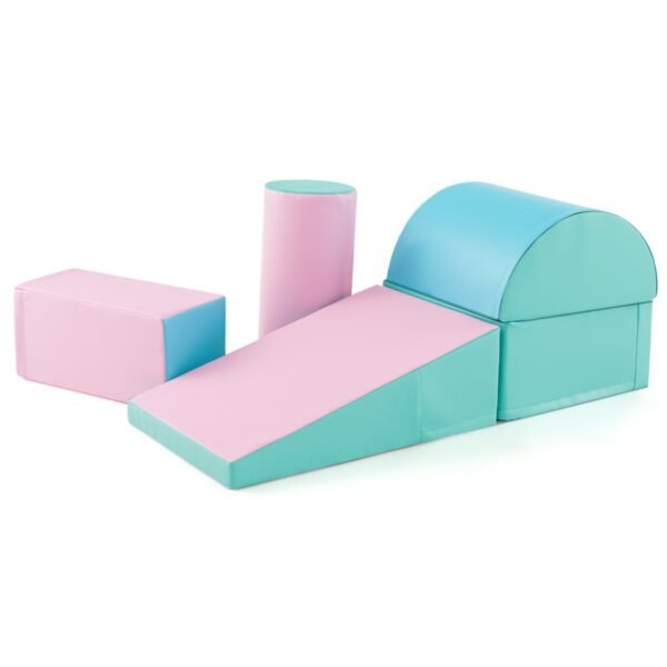 Conjunto de atividades para crianças escalarem e engatinharem com 5 peças - Verde