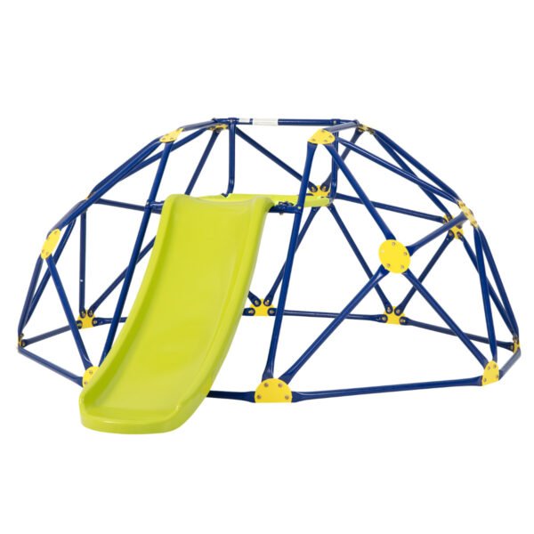 Domo Geométrico com Escalada e Conjunto de Brinquedos com Escorregador - Verde