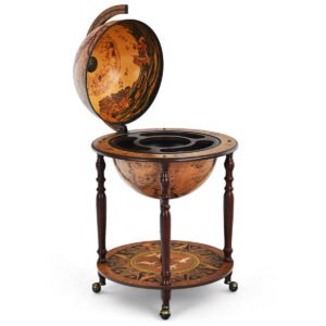 Armário de vinhos italiano do século XVI com rodas