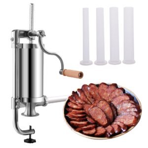 Enchedora de linguiça vertical de aço inoxidável de 1,5L