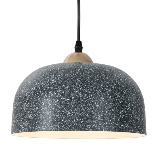 Luminária de teto com cabo de suspensão ajustável e soquete E27, luminária pendente cinza.