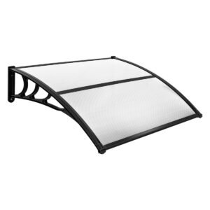 Toldo de 122 x 99 cm para porta de entrada, toldo para porta de entrada, toldo para mesa, transparente