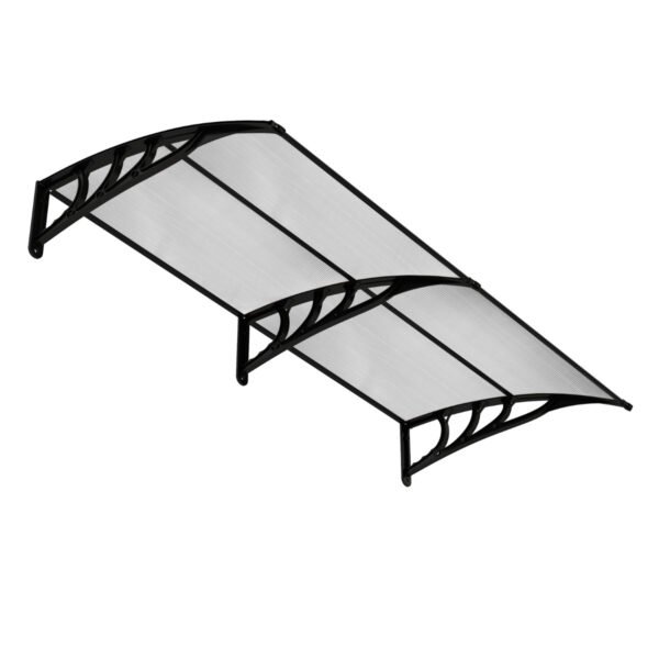 Toldo de 199 x 99 cm para porta de entrada, toldo para porta de entrada, toldo para mesa, transparente