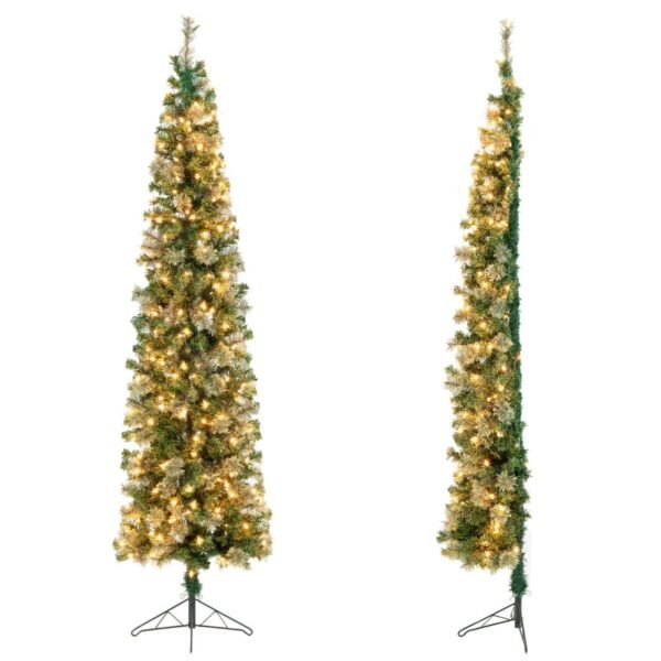 Árvore de Natal artificial de 210 cm com luzes integradas
