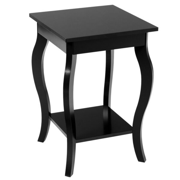 Mesa lateral para sofá de destaque - Preta