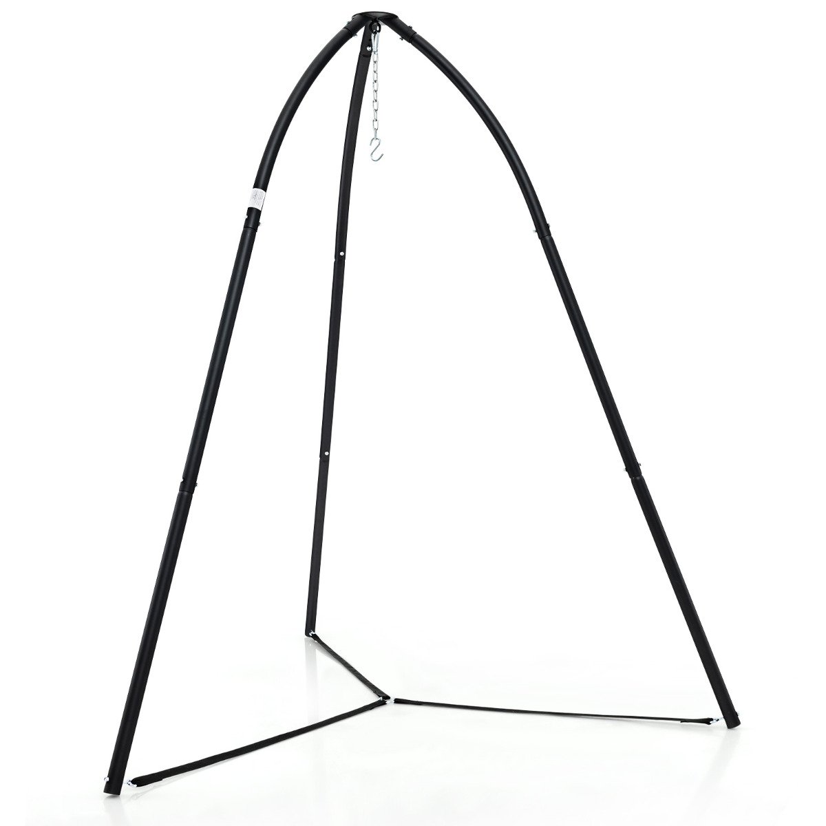 Suporte de metal resistente para cadeira suspensa com corrente para pendurar - Preto