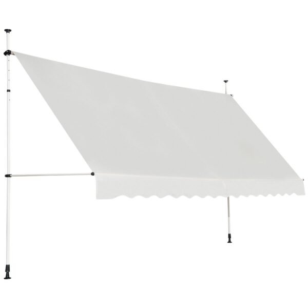 Toldo telescópico para varanda, 395x120cm